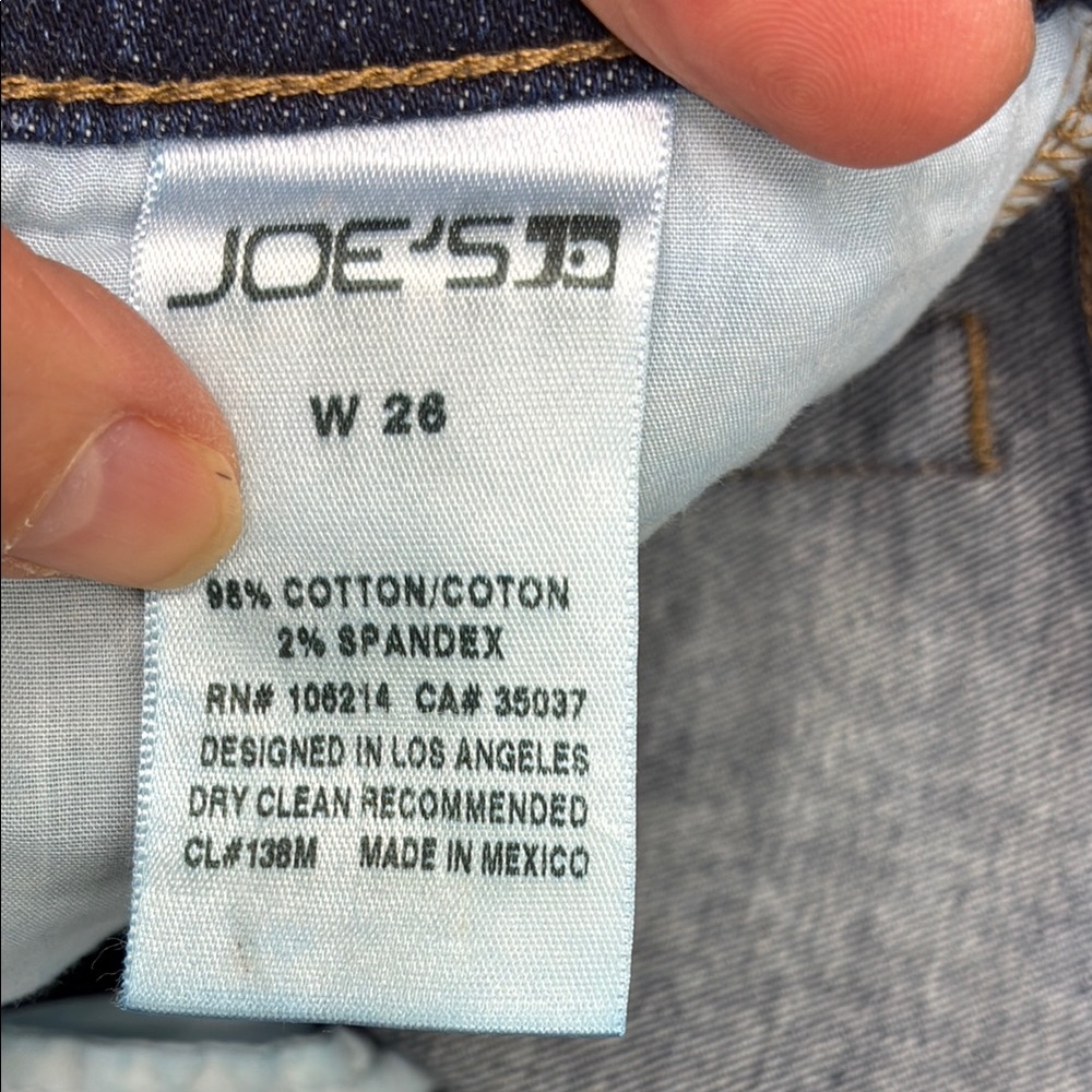 Joe's Jeans Blue Skinny Cropped Jeans size 26 - Picture 7 of 7